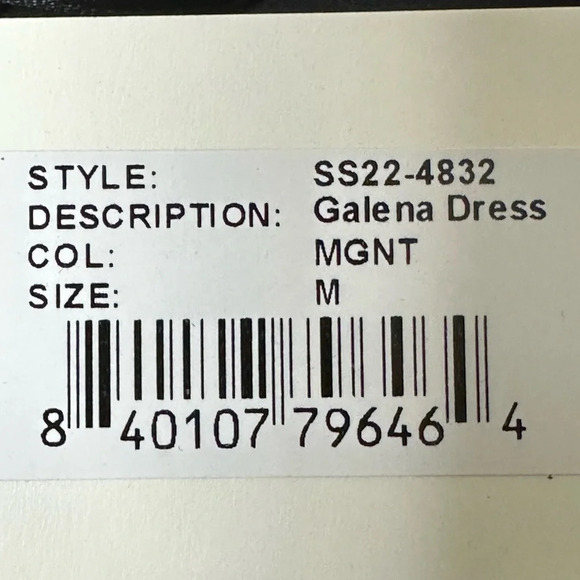 RETROFETE Galena Metallic Magenta One Shoulder Cutout Gown NWT M Formal Dress - Picture 15 of 16